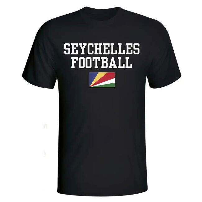 Top-Tier Pro-Grade Seychelles Football T-Shirt - Black