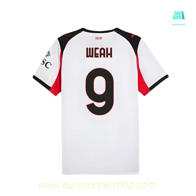 2025-2026 AC Milan Away Shirt (Weah 9)