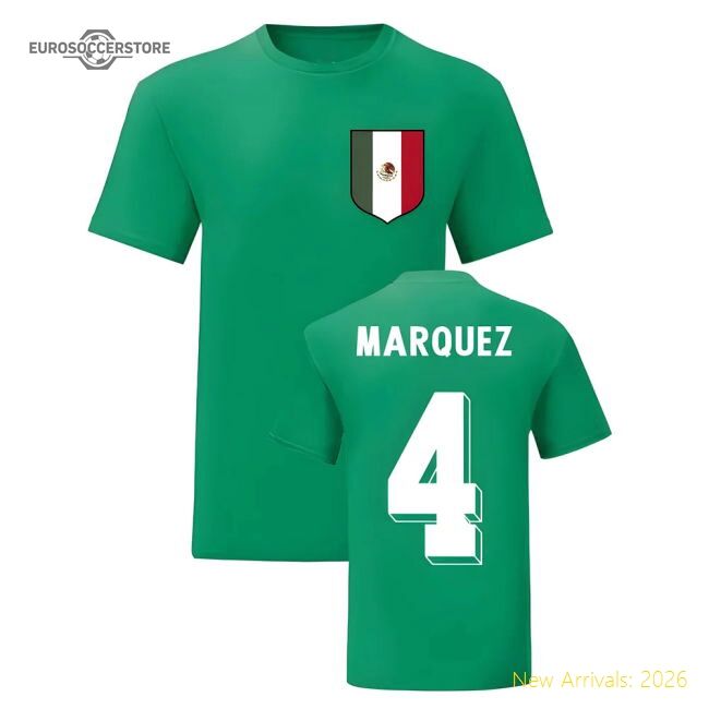 Exceptional Rafael Marquez El Tri National Hero Tees (green)