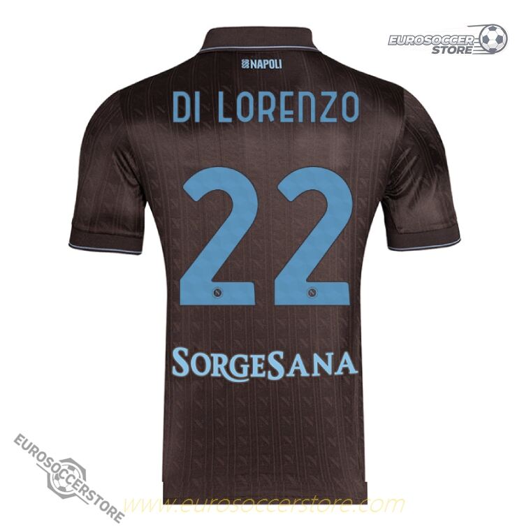 Napoli's Third Jersey for the 25-26 season, featuring DI LORENZO and the number 22