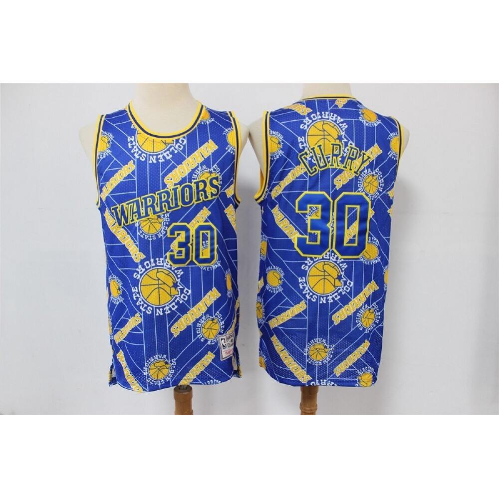 Pro Grade Stephen Curry30 Golden State Warriors Blue Jersey -