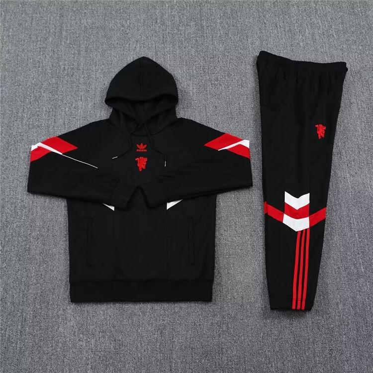 Manchester United 2425 Black Hoodie - Official Replica 22276