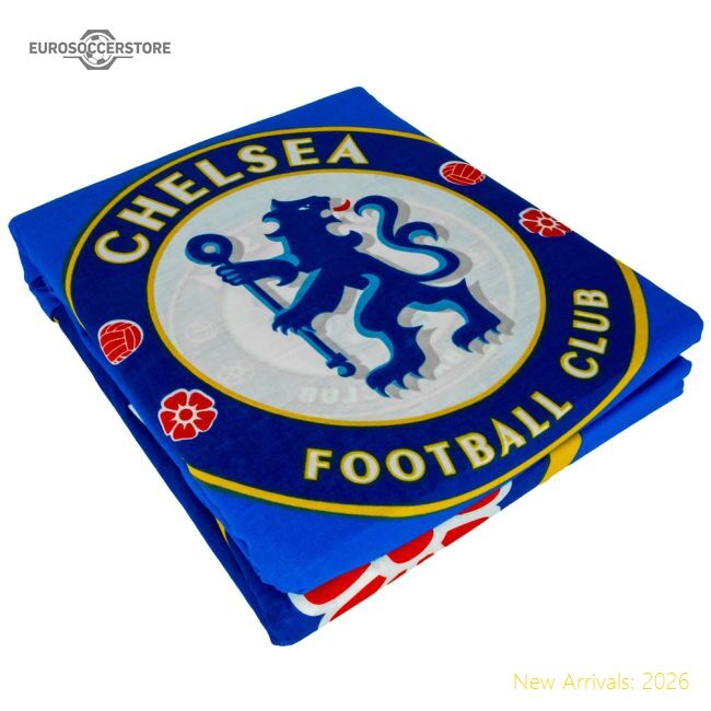 Official Chelsea Fc Pulse Double Duvet Set - Premium Quality Football