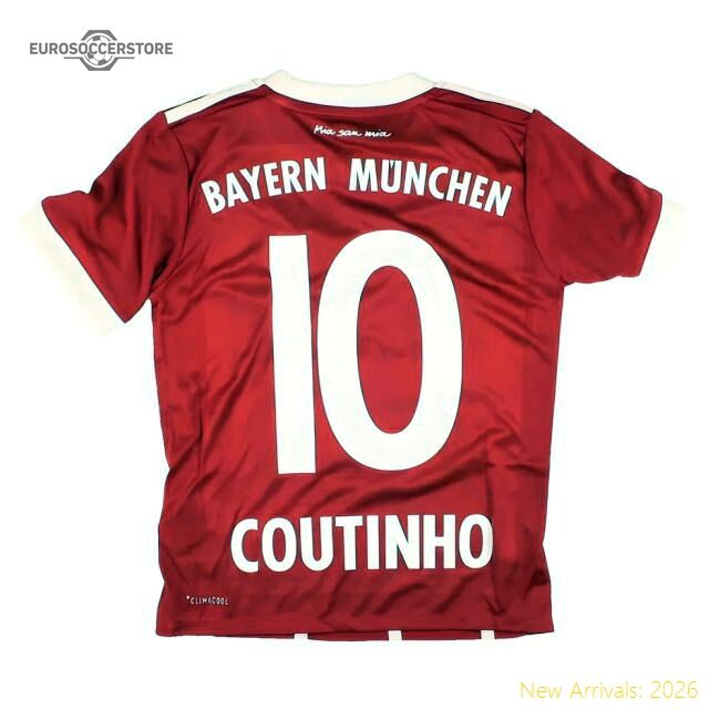 Premium-grade Bayern Munich 2017-18 Main Jersey (sb) Coutinho 10 (