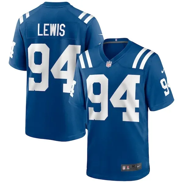 None Tyquan Lewis Game Jersey - Royal | NFL Player Jersey | NFL Footba
