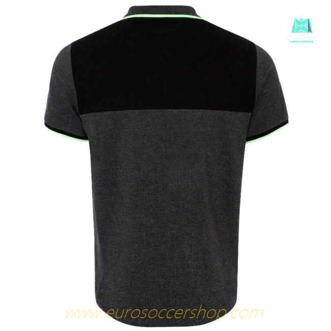 Liverpool FC Neon Panel Polo Mens Charcoal Small