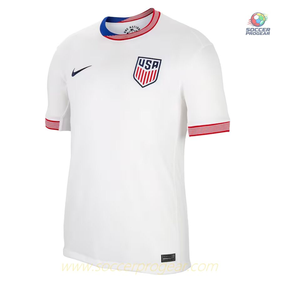 Kids USA Premium Home Soccer Jersey Set Football Jersey 2024-2025 Edition Season