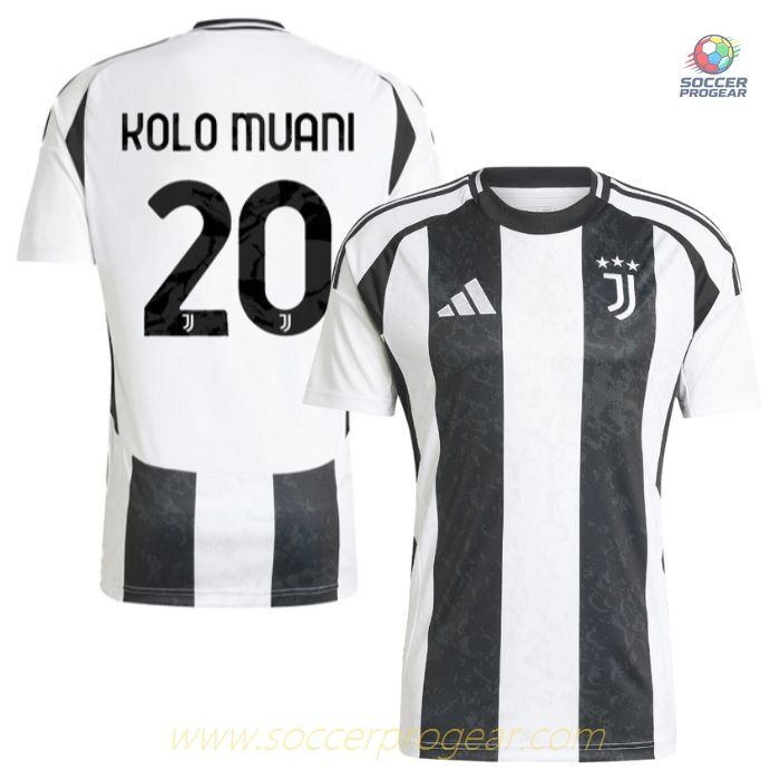 Juventus Home Team Football Jersey 2024/25 Collection Kolo Muani