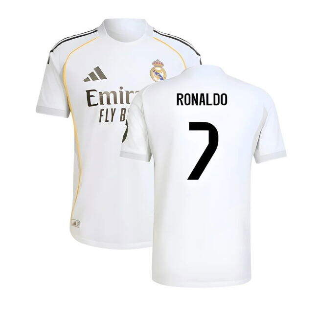 2025-2026 Real Madrid Authentic Home Shirt (Ronaldo 7)