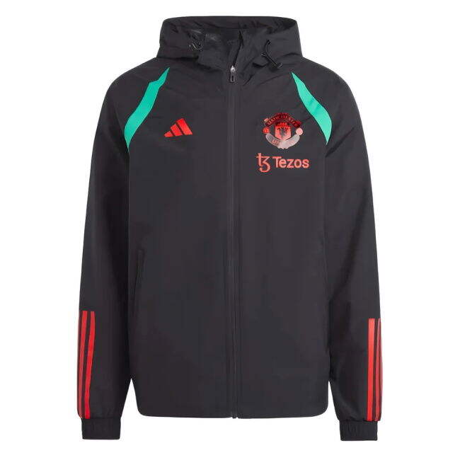 retro 2023-2024 Man Utd Allweather Jacket (Black)