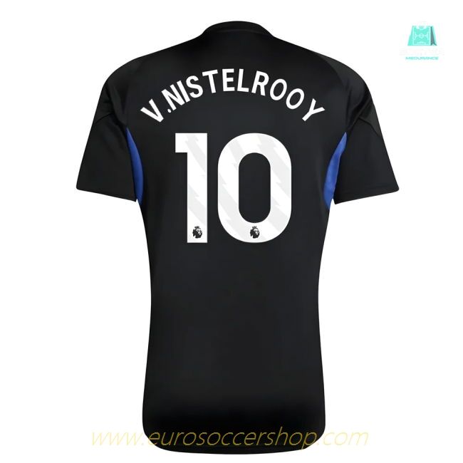 2025-2026 Man Utd EU Training Jersey (Black) - Kids (V.Nistelrooy 10)