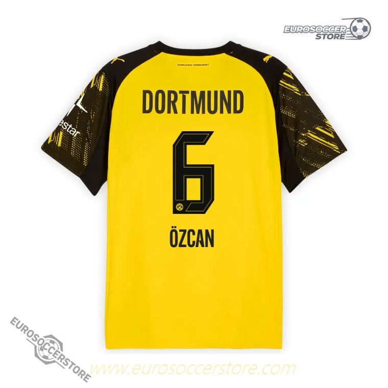 Borussia Dortmund 25-26 Season Home Jersey with ÖZCAN 6 Printing