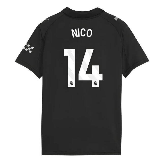 2025-2026 Man City Away Shirt (Kids) (Nico 14)