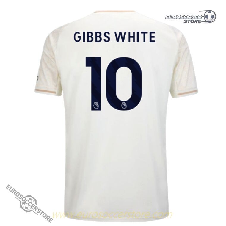 Nottingham Forest 25-26 Season Away Jersey GIBBS WHITE Number 10