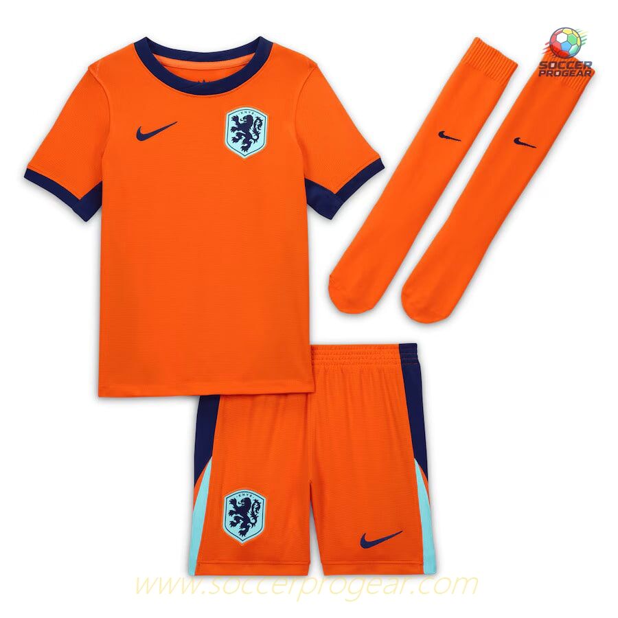 Netherlands Home Football Shirt Kids Team Jersey 2024-2025 Edition Season