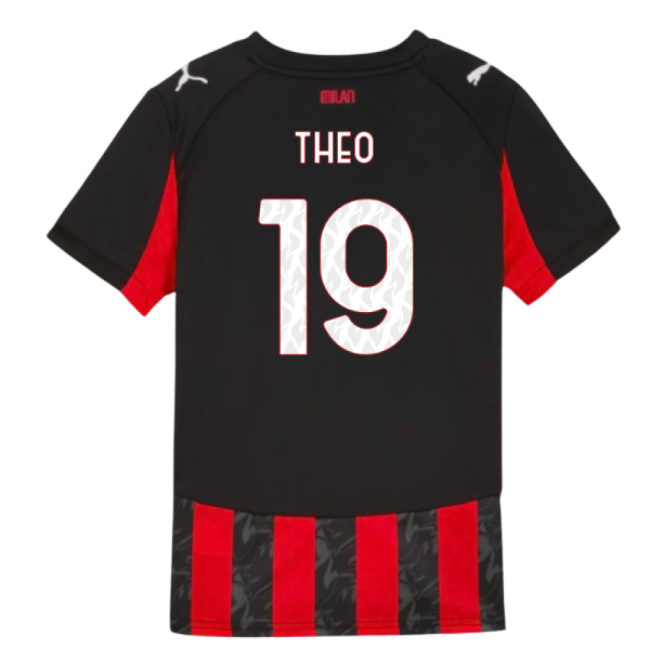 Professional Grade Proud Acm Ac Milan Home Shirt Kids Theo #19 202...