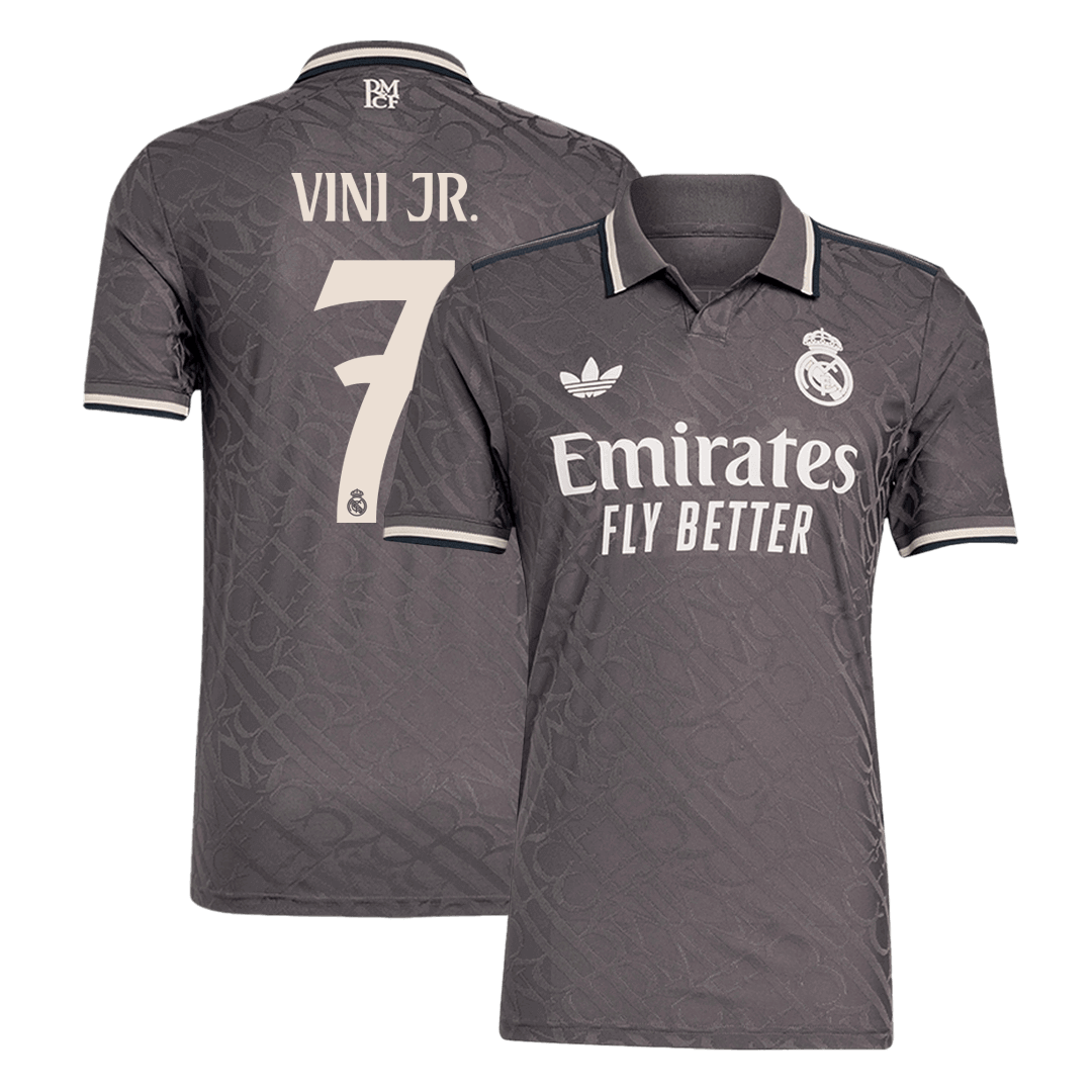 Player Version VINI JR. #7 Real Madrid Third Away Soccer Jersey 2024/2