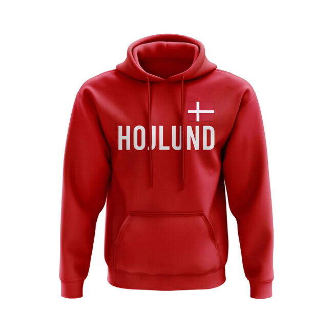 Denmark Football Squad Traditional Hoody Football Shirt