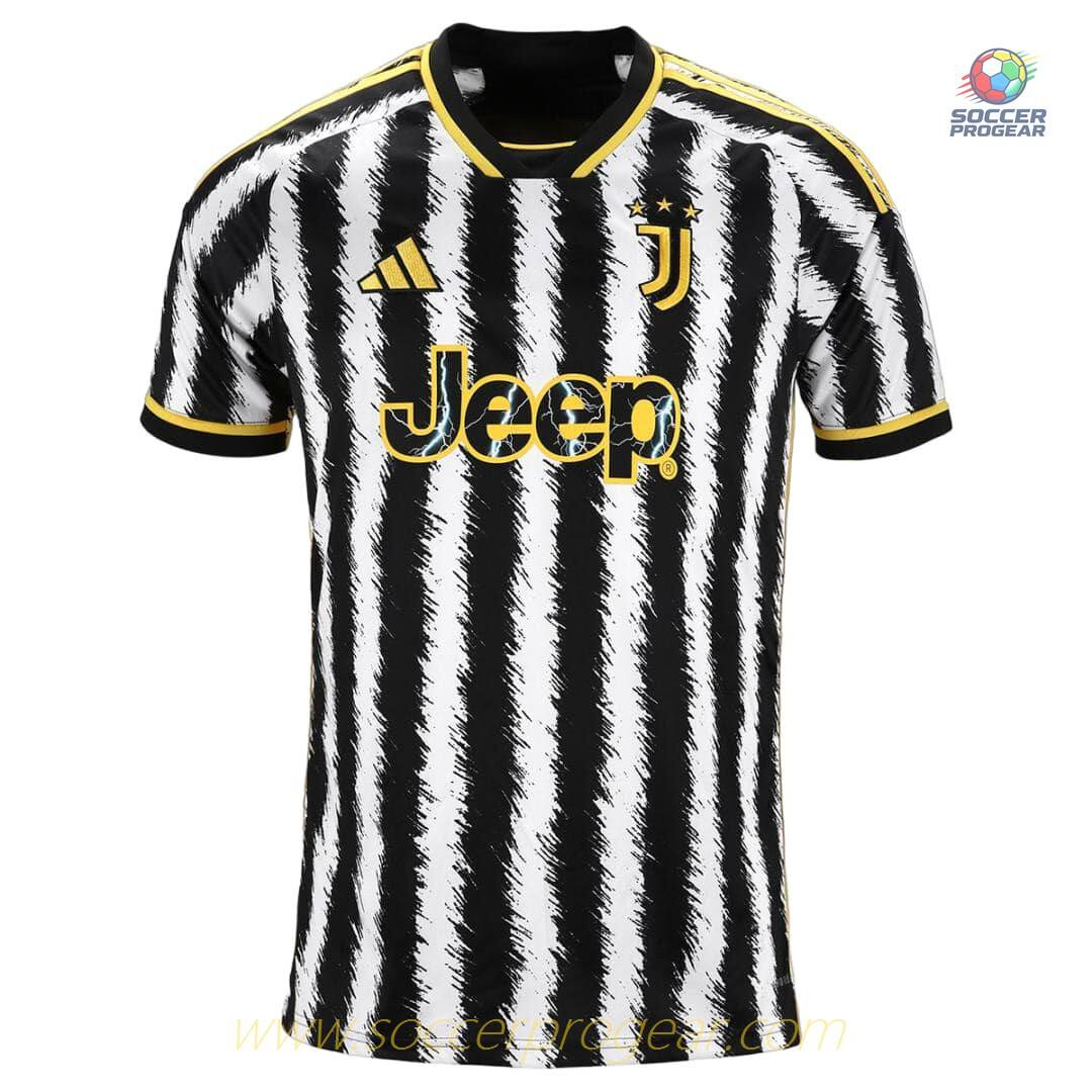 Juventus Home Youth Soccer Uniform Soccer Jersey 2023 2024 Pogba
