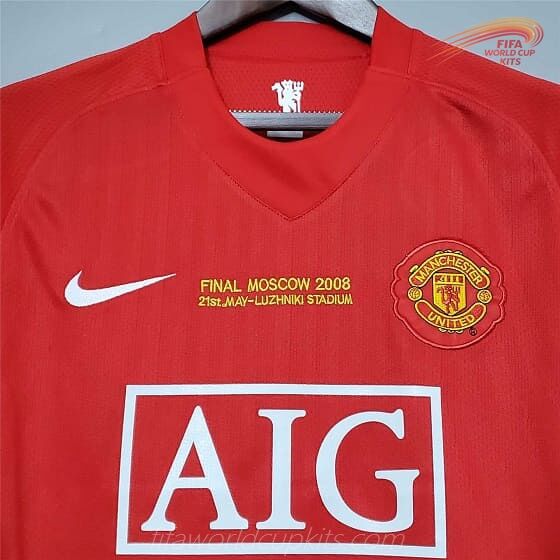 Manchester United Home Game Football Shirt 07 to 08