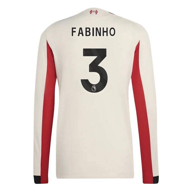 2025-2026 Liverpool Authentic Long Sleeve Away Shirt (Fabinho 3)