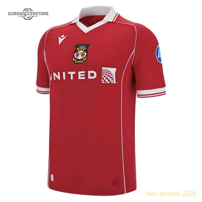 First-class 2025-2026 Wrexham Home Shirt (your Name) - Match Day Jersey