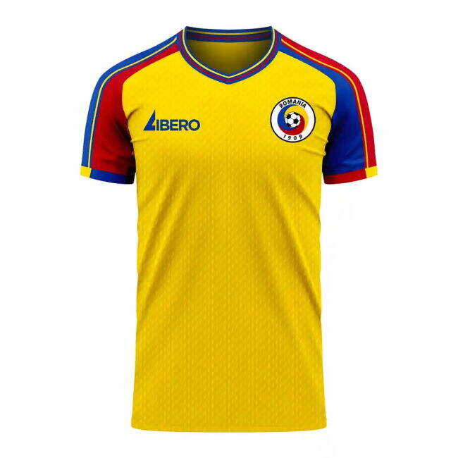 Minimalist Romania 2025-2026 Home Concept Football Kit (Libero) - Baby Online Shop