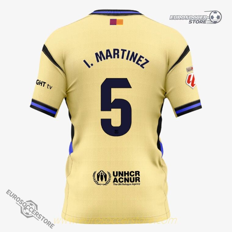I. MARTINEZ 5 Away Football Jersey for Barcelona 25-26 Season