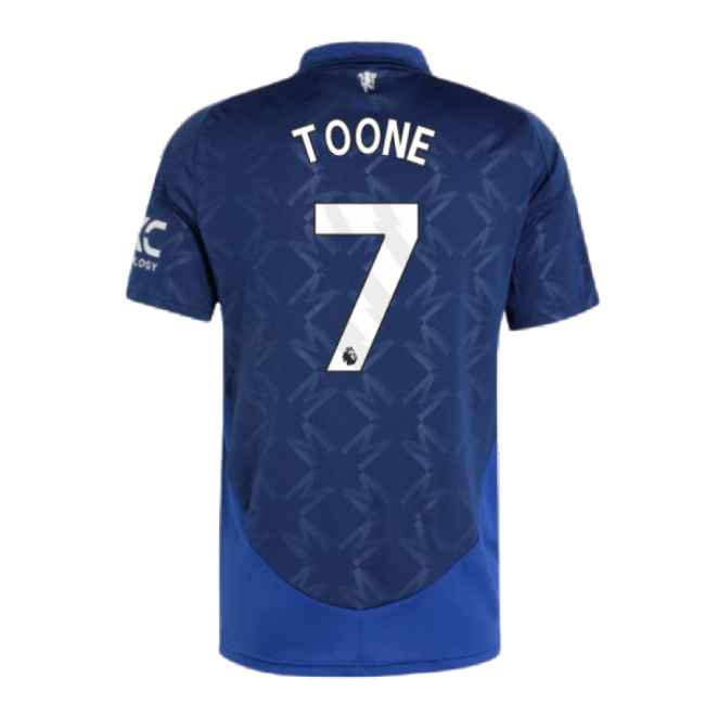 2024-20 Man Utd Authentic Away Football Shirt Toone 7 M S
