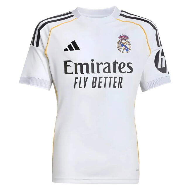 Kids Match Worn Style Real Madrid Home Elite Kit 2025-2026