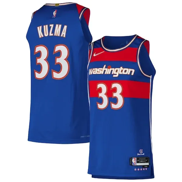Kyle Kuzma WAS Authentic Jersey - high-quality NBA athletic basketball