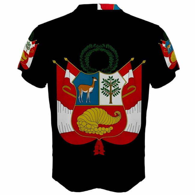 Kit Peru Coat Of Arms Sublimated Sports Jersey Jersey Football