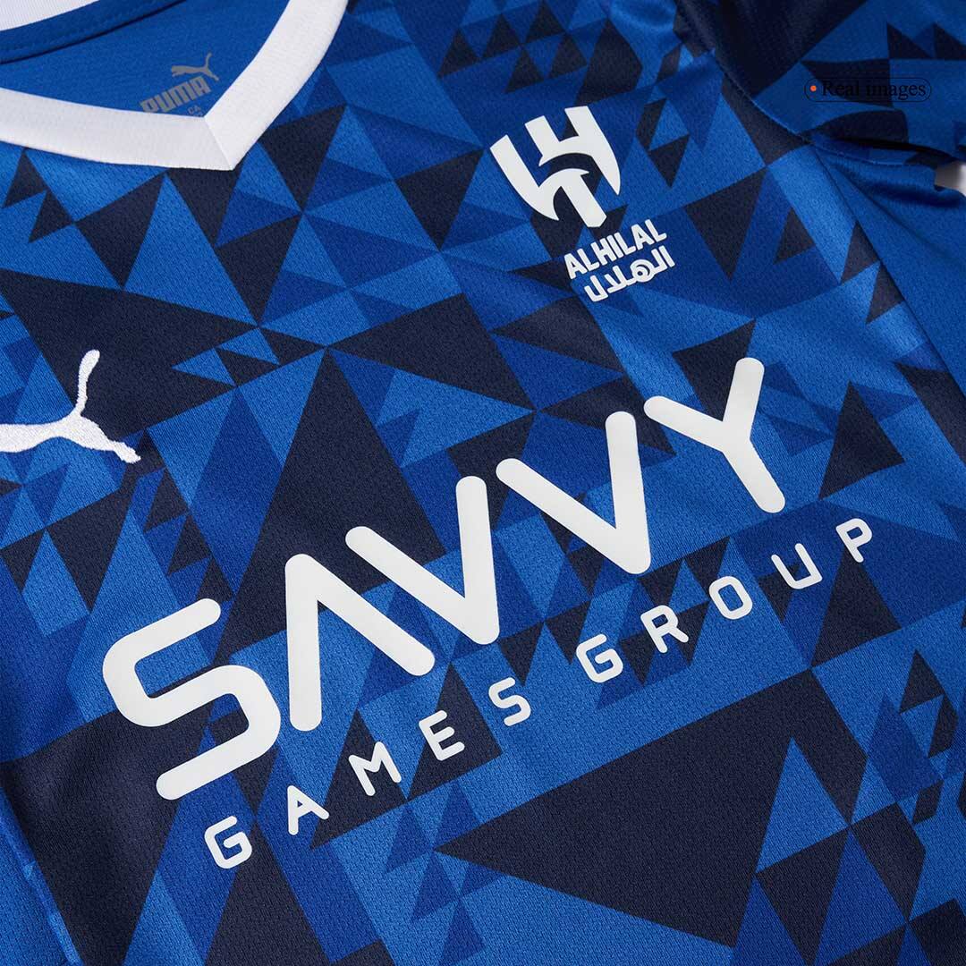 Kid's Al Hilal SFC Home Soccer Jersey Kit(Jersey+Shorts) 2024/25Authen