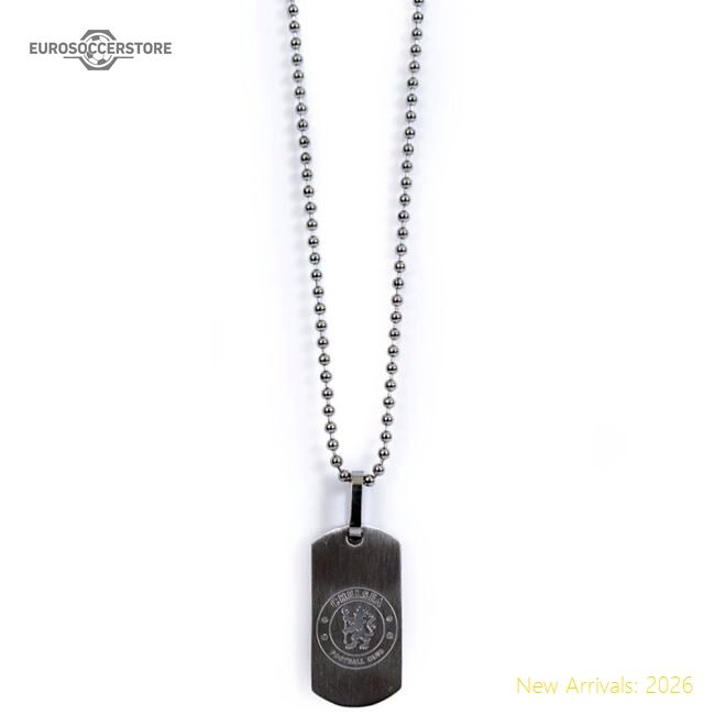 Official Chelsea Fc Matt Finish Dog Tag & Chain - Premium Quality