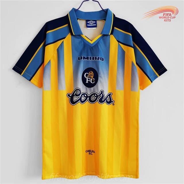 Chelsea 95-97 Away Yellow/Blue Football Kit