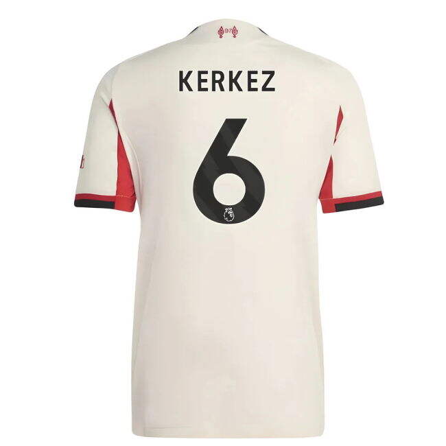 Original Liverpool 2025-2026 Liverpool Authentic Away Shirt (Kerkez 6)