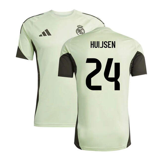 2025-2026 Real Madrid Training Jersey (Almost Lime) (Huijsen 24)