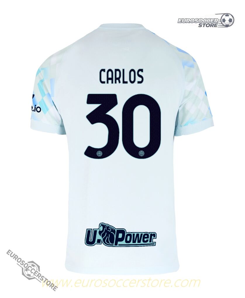 Inter Milan's 25-26 Season Away Jersey Featuring CARLOS #30