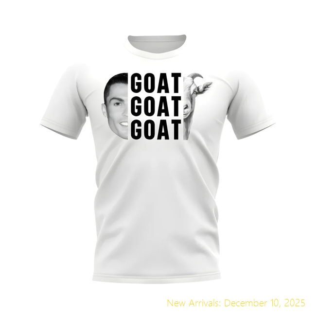 Cristiano Ronaldo Goat T-Performance Shirt (White) - Sale Price