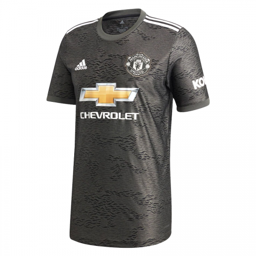 Manchester United 20-21 Away Black Soccer Jersey Shirt - Official