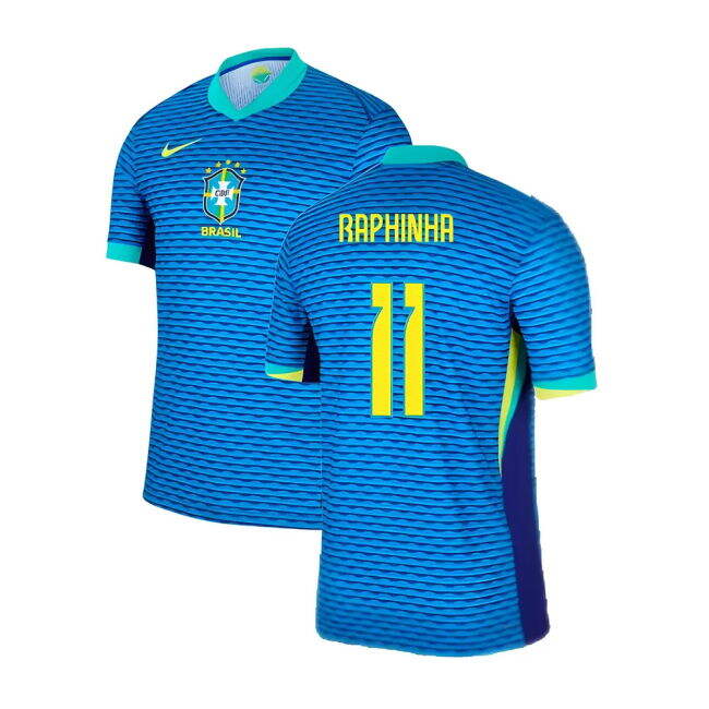 Jersey 2024-2025 Brazil Away Dri-Fit Adv Match Shirt (Raphinha 11)