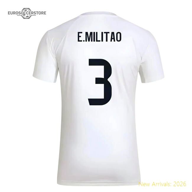 2025-2026 Real Madrid Seasonal Graphic Tee (white) (emilitao 3)
