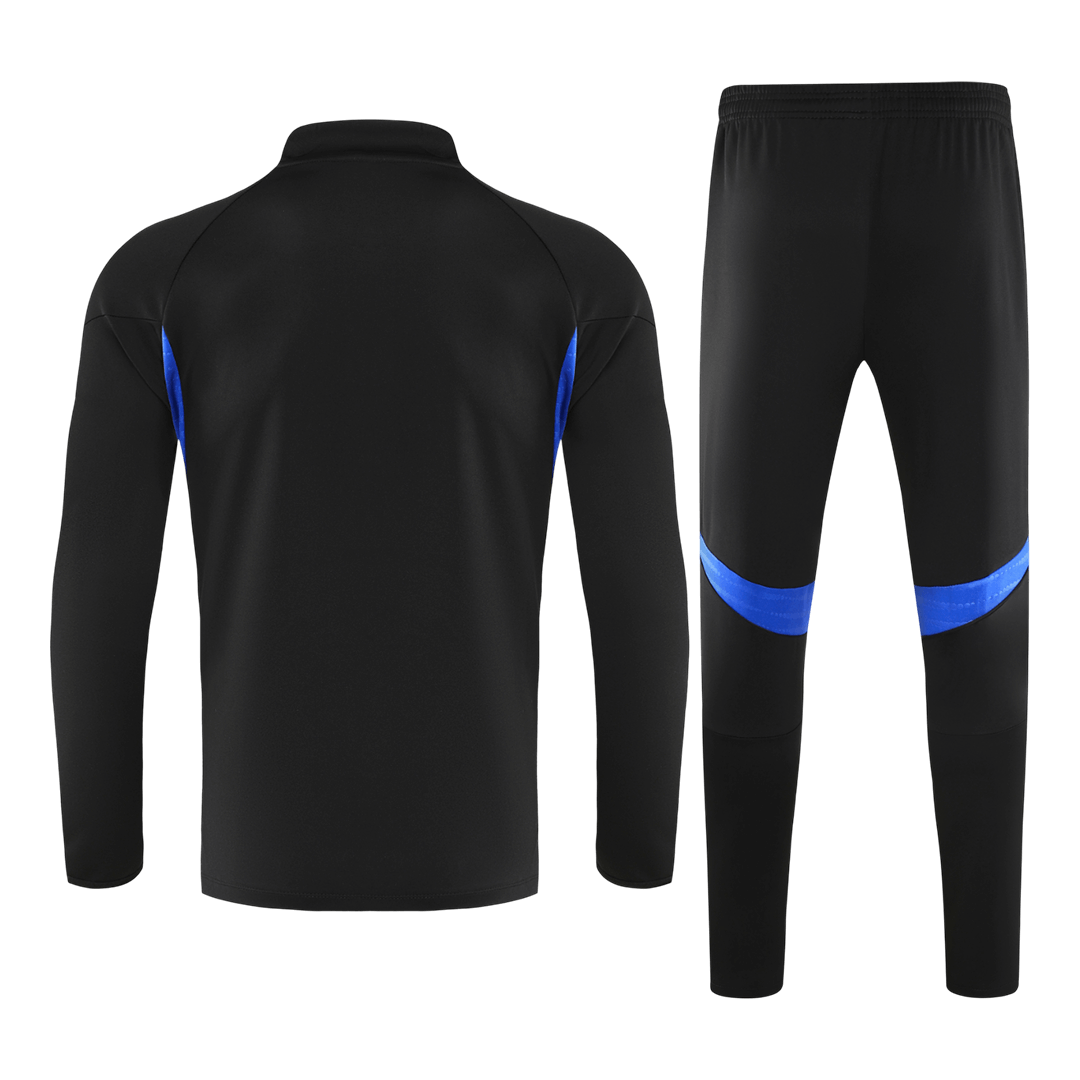 Manchester United 1/4 Zip Tracksuit 2025/26 Kids Black