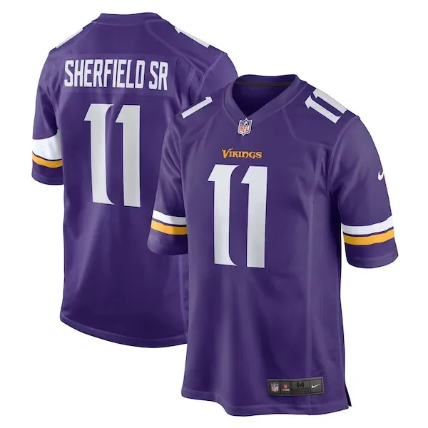 None Trent Sherfield Game Jersey - Purple | NFL Player Jersey