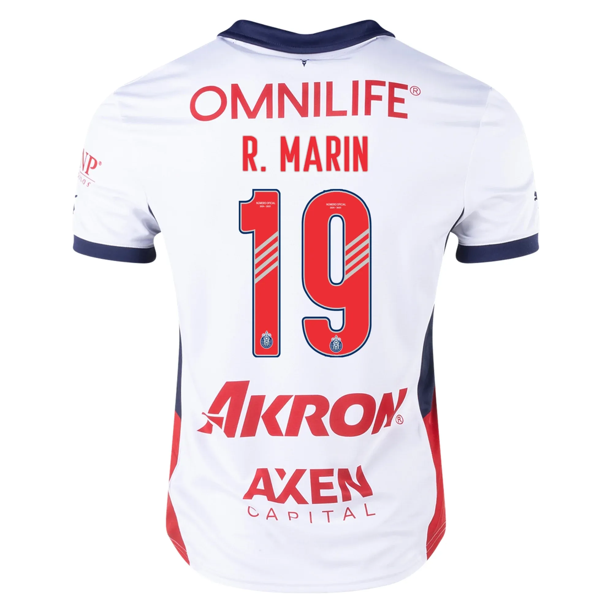 Chivas 24-25 Season Away Jersey Featuring R. Marin, Number 19