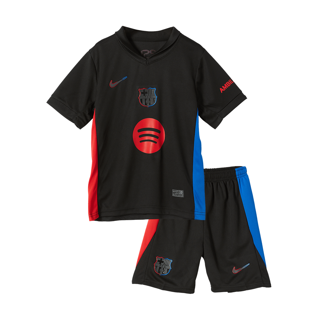 Kid's Barcelona Away Soccer Jersey Kit(Jersey+Shorts) 2024/25 - Spotif