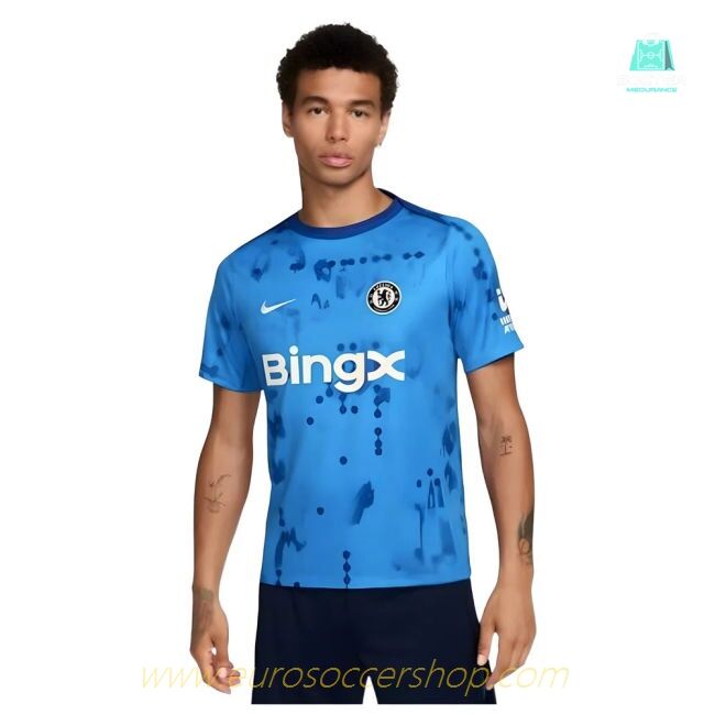 2024-2025 Chelsea Academy Pro Pre-Match Shirt (Blue)