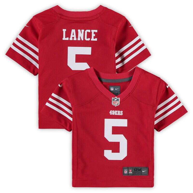 Trey Lance San Francisco 49ers Nike Infant Player Game Jerse...