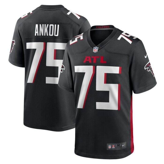 Men's Atlanta Falcons Eli Ankou Nike Black Game Jersey
