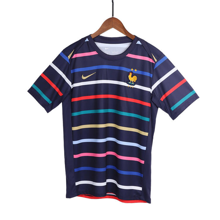 High Quality Moisture Wicking 2024 France Pre-Match Shirt